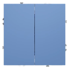 Изображение Перекрестный переключатель встраиваемый VOLTUM S70 двухклавишный 10А (деним)